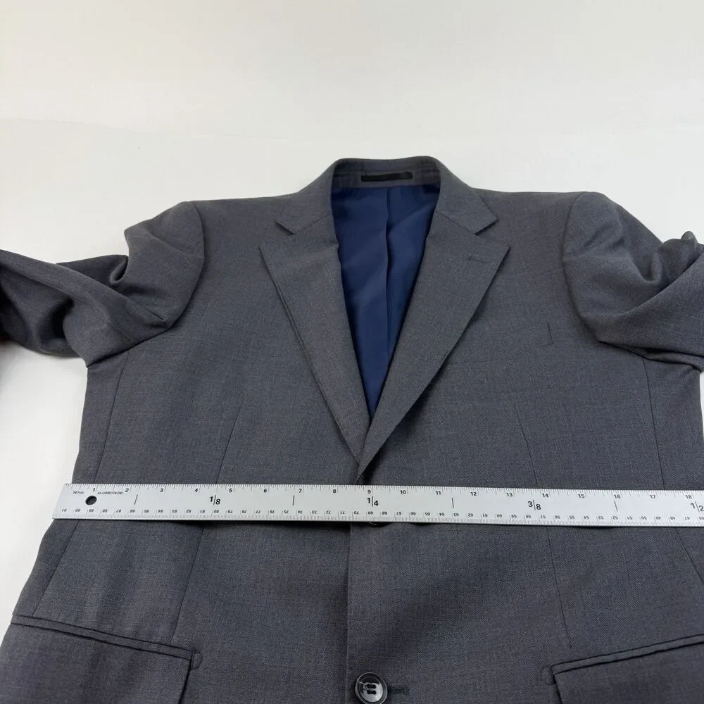 Combatant Gentlemen Grey Blazer Mens 40R Wool Suit Jacket Double Vent Sportcoat